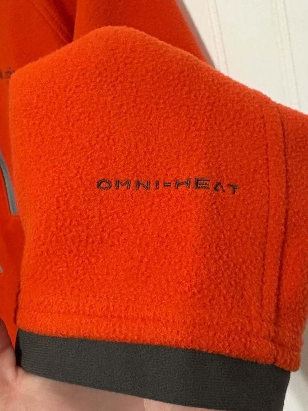 Columbia Titanium Omni-Heat 1/2 Zip Fleece Pullover Orange Men's XXL - Picture 5 of 7